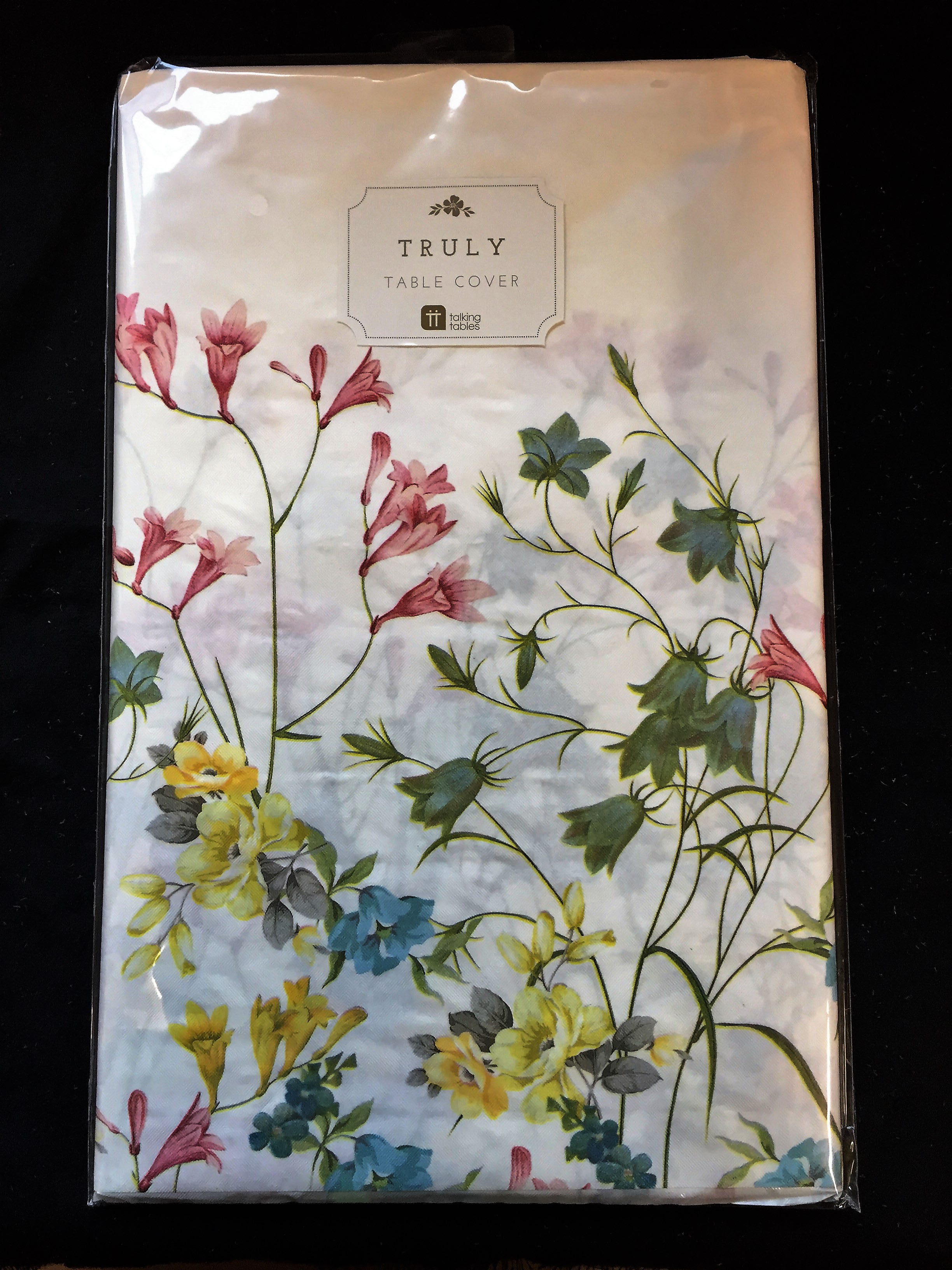 Floral Vintage Style Tablecover Paper Tablecloth Tea Party Pretty